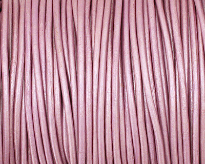 Chandni (metallic) Round Leather Cord 2mm