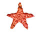 Patricia Healey Copper Starfish w/ Spiral Pendant 76-78mm