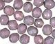 Czech Fire Polished Glass Matte Luster Opaque Amethyst Round 4mm
