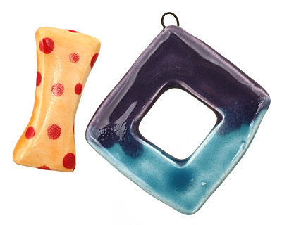 Jangles Ceramic Bright Toggle Clasp 43-44x48-49mm, 32mm bar