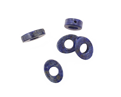 Lapis Drilled Donut 15-16x12mm