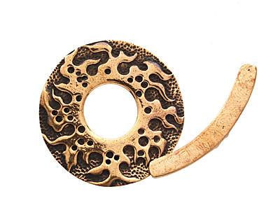 Saki Bronze Fireburst Toggle Clasp 35mm, 36mm bar