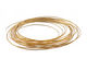 Soft Flex Silver Plated Gold Half Round Craft Wire 21 gauge, 4 yards