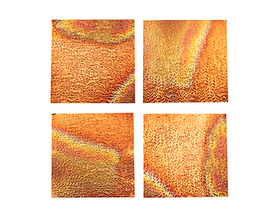Lillypilly Flamed Flower Garden Patina Copper Sheet 3