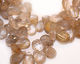 Rutilated Quartz Faceted Flat Teardrop 7-10x11-14mm
