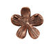 Ezel Findings Antique Copper 5 Petal Flower Link 27mm