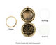 Antique Brass (plated) Round Maiden Heirloom Locket 30x35mm