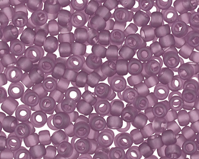 TOHO Transparent Frosted Medium Amethyst Round 15/0 Seed Bead
