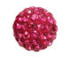Fuchsia Pave Round 10mm (1.5mm hole)