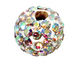 Crystal AB Pave Round 8mm (1.5mm hole)