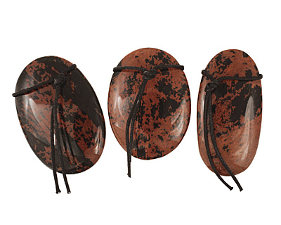 Mahogany Obsidian Freeform Pendant 28-36x47-57mm