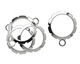 Artistic Wire Silver (plated) Round Wrapper 28x34mm