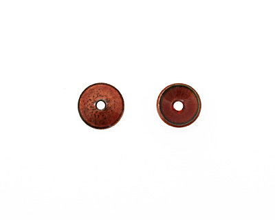 C-Koop Enameled Metal Ruby Red Chip 3-4x12-13mm