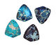 Midnight Blue Impression Jasper Arrowhead Pendant 40x44mm