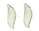 Lucite Transparent Chrysolite Mini Turning Leaf 10x29mm