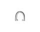 TierraCast Rhodium (plated) Small Hammertone Pinch Bail 6x12mm