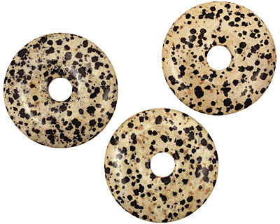 Dalmatian Jasper Donut 40mm