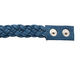Pacific Blue Leather Braided Cuff 7/8"