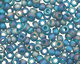 TOHO Transparent Rainbow Frosted Teal Round 11/0 Seed Bead