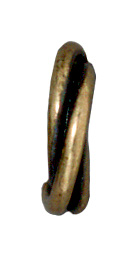 TierraCast Antique Brass (plated) Twisted Spacer 2x12mm