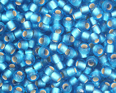 TOHO Dark Aquamarine (with Frosted Silver Lining) Round 11/0 Seed Bead