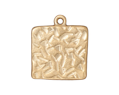 TierraCast Gold (plated) Large Square Frame Drop 21x25mm