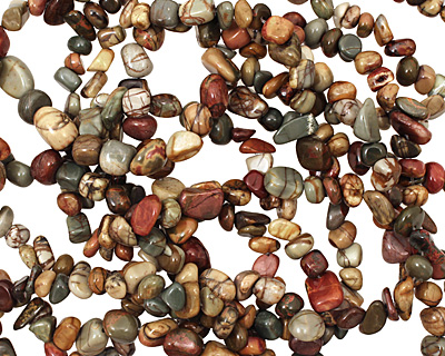 Red Creek Jasper Tumbled Nugget 4-8x5-8mm