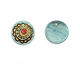 Jangles Ceramic Turquoise Flower Pendant 35-36mm