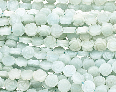 Amazonite Carved Rose 12mm