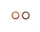 C-Koop Enameled Metal Wisteria Purple Small Open Gear 16mm