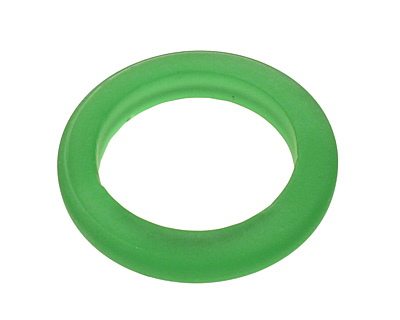 Trinket Foundry Green Found Glass Bottle Ring 27-29x5-7mm