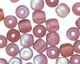 Czech Glass Matte Amethyst AB Round 4mm