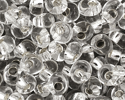 TOHO Crystal (with Silver Lining) Magatama 3mm Seed Bead