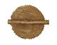 African Brass Flat Coin 68-70x48-50mm