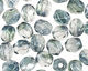 Czech Fire Polished Glass Dual Lustered Blue/Green Round 3mm