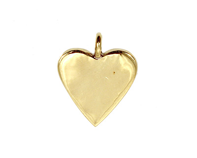 Brass Heart Bezel 25mm