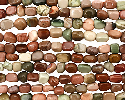 Imperial Jasper Tumble Nugget 8-12x10-12mm