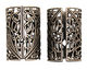 Stampt Antique Pewter (plated) Short Deco Filigree Tube 26x18mm