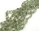 Prasiolite Faceted Nugget 15-23x7-10mm