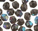 Czech Fire Polished Glass Hematite AB Round 3mm