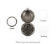 Gunmetal Round Maiden Heirloom Locket 30x35mm