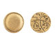Nunn Design Antique Gold (plated) Crest Seal Tag 13mm