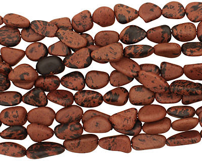 Mahogany Obsidian (matte) Tumbled Nugget 12-16mmx9-10mm