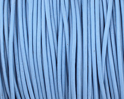 Sky Blue Round Leather Cord 1.5mm