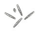 Pewter Textured Rice 35x7mm
