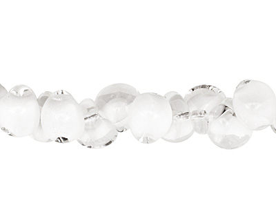 Unicorne Beads Coconut White Teardrop 7x9mm
