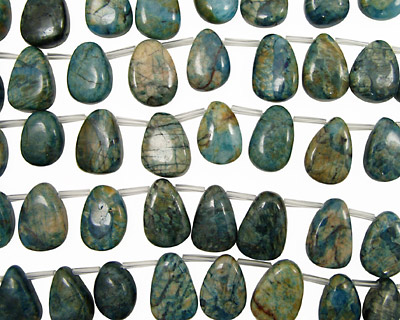 Mystic Blue Feldspath Flat Drop 14-16x20-22mm