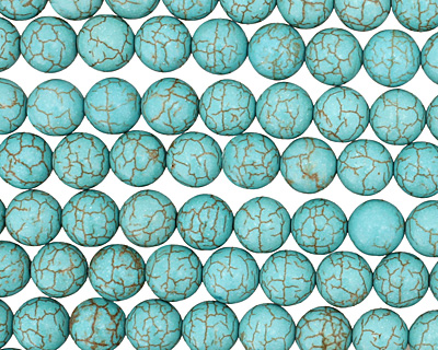 Blue Magnesite Round 11-12mm