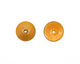 C-Koop Enameled Metal Dark Mustard Disc 3-4x18-20mm