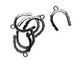Artistic Wire Hematite Curved Wrapper 17x22mm